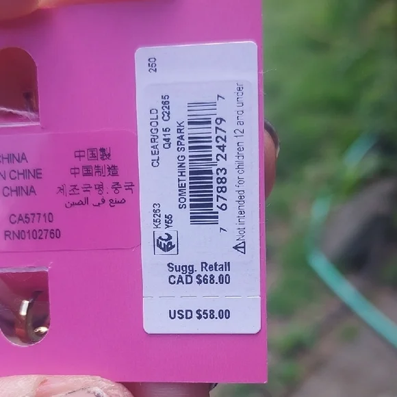 Kate Spade "SOMETHING SPARK" Gold Crystal Drop Earrings With Dustbag - Picture 3 of 5